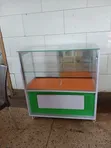 White & Green 3ft Display Counter - 2