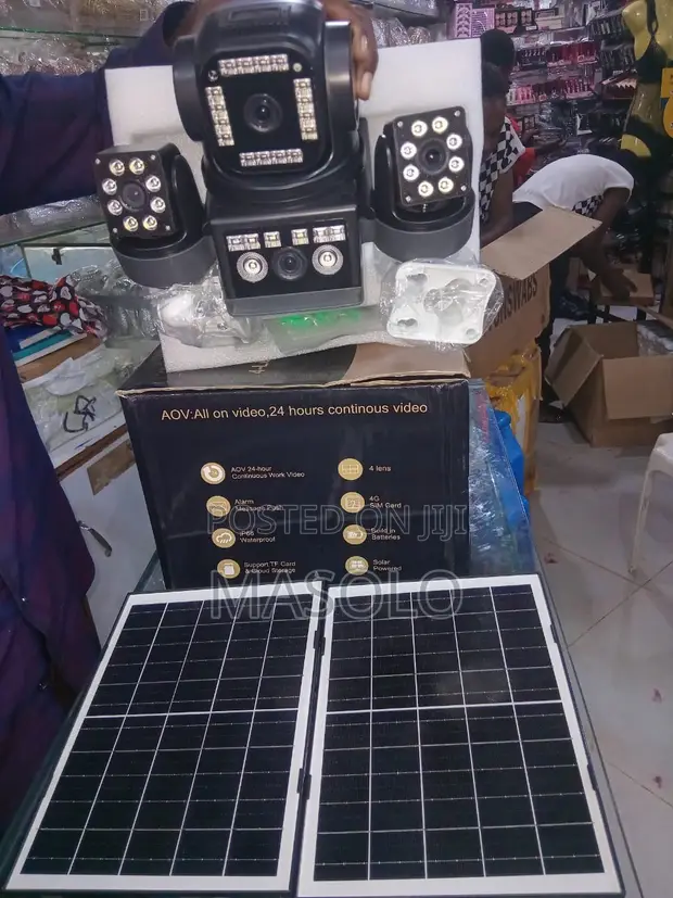 Outdoor Solar Powered 4-in-1 WiFi/4G CCTV Camera - 1