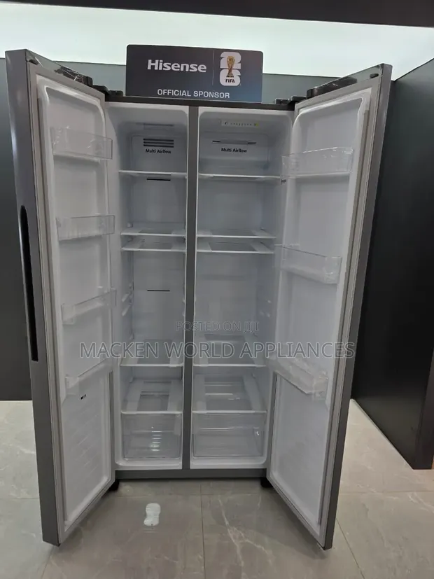 Hisense 560L Side-by-Side Refrigerator - Silver - 1