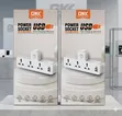 Guokang 3-Way Universal Wall Socket with USB - 2