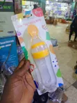 Baby Food Squeeze Bottle with Spoon - Yellow/Clear - 4