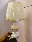 White Bedside Table Lamp - 1