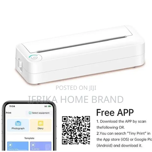 A4 Portable Wireless Bluetooth Thermal Printer (Inkless) - 1