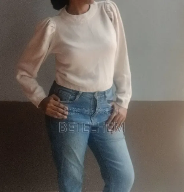 Women's Cream Sweater - 1