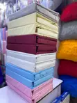 Egyptian Cotton Plain Bedsheets with Pillowcases - 2