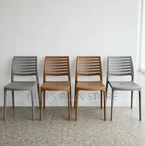 Brand New Plastic Chairs - 4 Legs, No Armrests