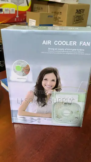 Air Cooler Fan with Humidifier and LED Lighting