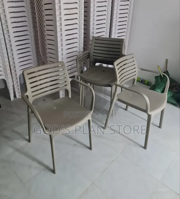 Mosaic Design Plastic Chairs - Brand New - 1
