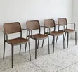 Modern Plastic Dining Chairs (Set of 4) - 1