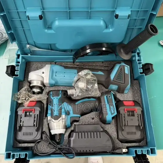 Makita Angle Grinder & Impact Wrench/Drill Set - 1