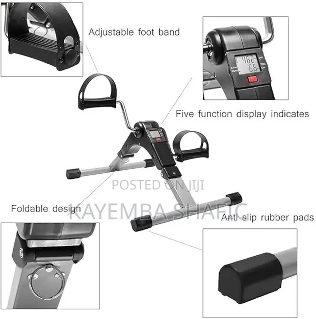 Compact Foldable Arm and Leg Pedal Exerciser with LCD Display - 1