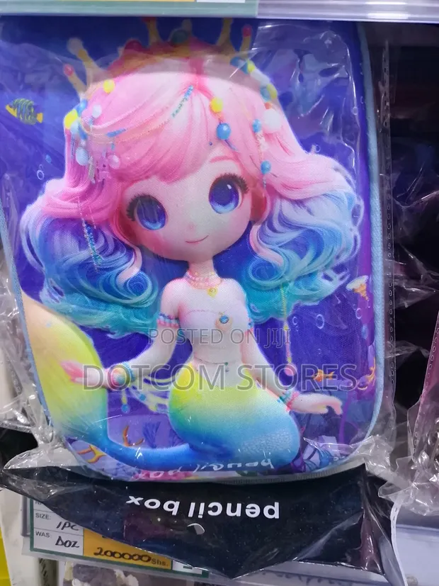 3D Cartoon Mermaid EVA Hardtop Pencil Pouch - 1