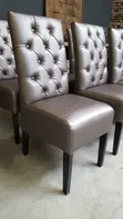Brand New Cotton Leather Dining Chairs (Any Colour) - 2