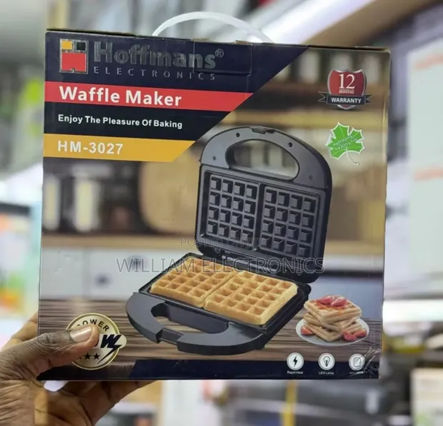 Hoffmans 3-in-1 Waffle Maker 1000W - 1