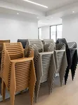 Contemporary Plastic Dining Chairs (Set of 4) - 1