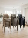 Contemporary Plastic Dining Chairs (Set of 4) - 2