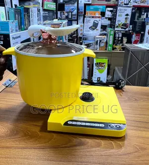 1.5L Yellow Multifunctional Electric Pot & Rice Cooker