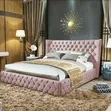 Buttoned Upholstered Bed Frame - Any Size/Colour - 1