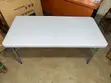 White Bi-Fold Utility Table - 1