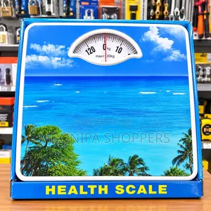 130kg Mechanical Bathroom Scale - Tropical Beach Theme