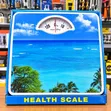 130kg Mechanical Bathroom Scale - Tropical Beach Theme - 1