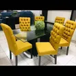 Modern 6-Seater Dining Table with Draft Top - 2