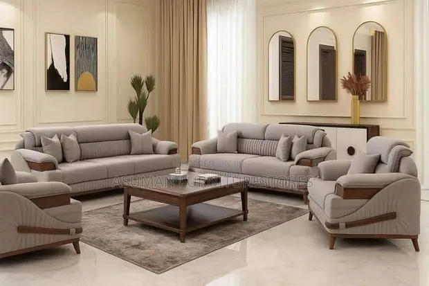 Executive 7-Seater Sofa Set with Center Table - 1
