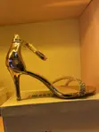 Luxury Gold Rhinestone Stiletto Heels - Size 41 - 1