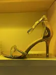 Luxury Gold Rhinestone Stiletto Heels - Size 41 - 2
