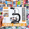 AY-49U U-Shaped Handheld Video Stabilizer Kit with Stereo Mic - 1