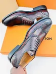 Men's Black Wingtip Oxford Brogue Dress Shoes - 2