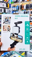 6-in-1 Smartphone Vlogging Kit with Mic & LED Light - 2