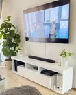 Wood-Mode White TV Stand with Drawers - 1