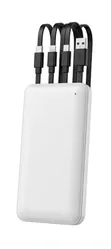 10000mAh Power Bank with 4 Built-in Cables - Fast Charge - 1