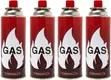 Butane Gas Fuel Canister/Cartridge - 4pc Set - 3