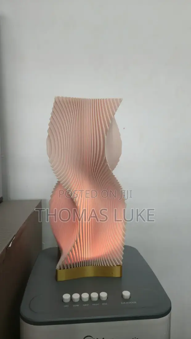 Modern Sculpted Wave Table Lamp - 1