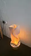 Modern Sculpted Wave Table Lamp - 3