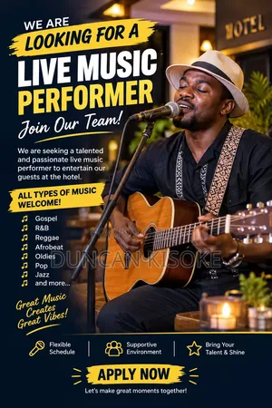 Live Music Performer - Hotel Jobs