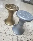 Drum Stools - Gold and Gray - 2