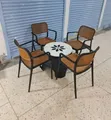 Classic Plastic Table and Chairs Set - 2