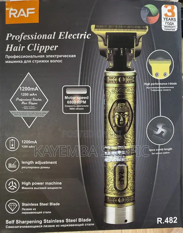 RAF R.482 Professional Cordless Hair Clipper Trimmer - 1