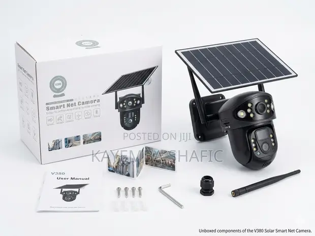 V380 4G SIM Solar Wireless Outdoor PTZ Security Camera - 1