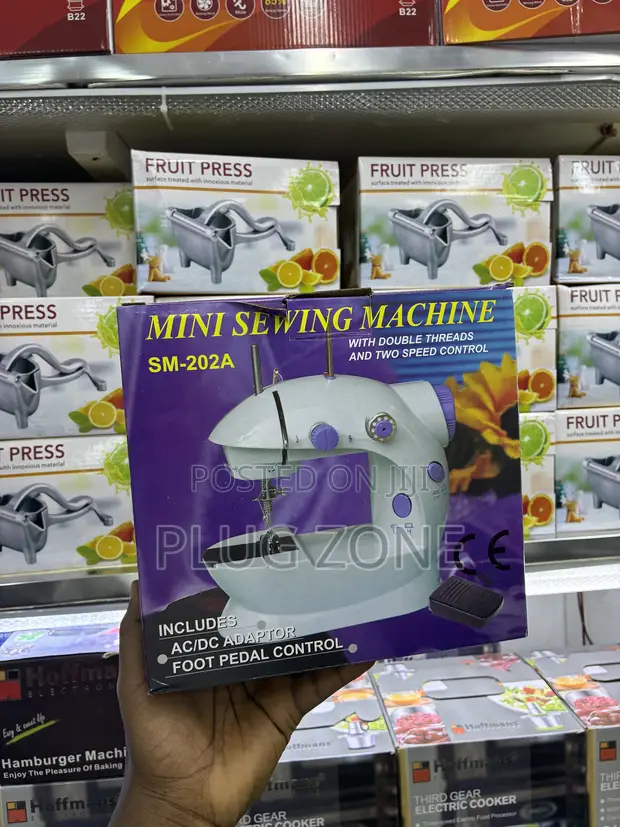 Mini Sewing Machine with Double Threads & Speed Control - 1