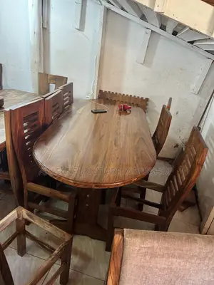 Solid Teak 6-Seater Dining Set