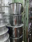 Set of Deep, Heavy-Duty Stainless Steel Stock Pots - 2