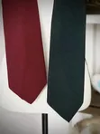 Vintage Stafford Necktie - Black Anchor Pattern - 1
