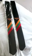 Vintage Stafford Necktie - Black Anchor Pattern - 2