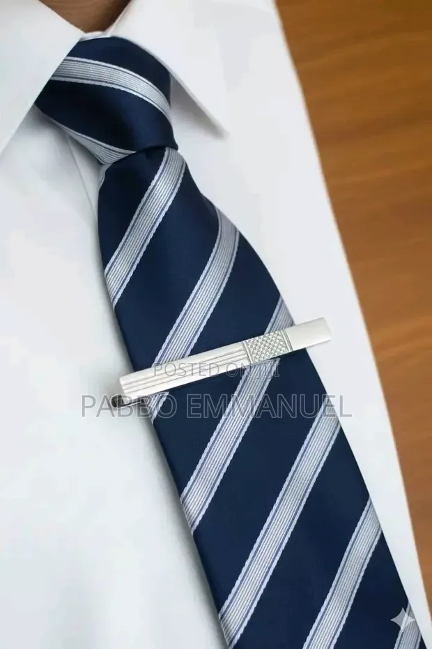 Stylish Steel Necktie Clips - Gold - 1