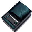 4pc Necktie Set with Cufflinks, Clip & Pocket Square - 5