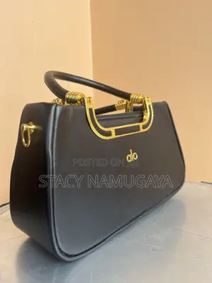 Luxurious Black Faux Fur Handbag